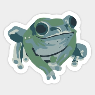 Pop Art Frog Portrait Sticker